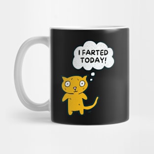 I Farted Today Funny Sarcastic Cat Cute Kitty Christmas Mug